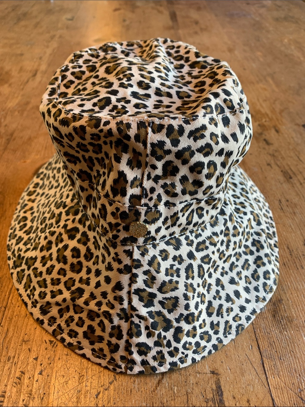 Vince Camuto Leopard Print Bucket Hat - Beige, Black & Brown